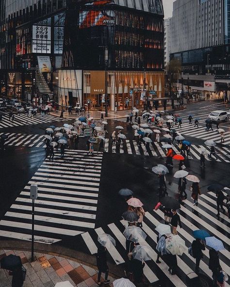 Tokyo Rain, Tokyo Ginza, Tokyo Photography, Tokyo Aesthetic, Ginza Tokyo, Instagram Projects, Buildings Photography, City Photography, City View