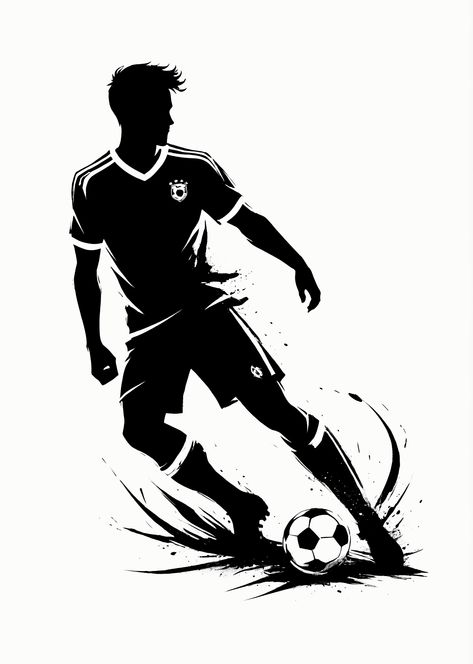 soccer player, footbal, futbal, eurocup, copa america, tattoo design, footbal wallpaper, soccer wallpaper, soccer art, men playing, sport, mencave home decor, ink illustration, silhouette Copa America Tattoo, Football Illustration Art, Soccer Player Aesthetic, Soccer Tattoos For Men, Sports Symbols, Soccer Themed Bedroom, Wallpaper Soccer, America Tattoo, Soccer Silhouette