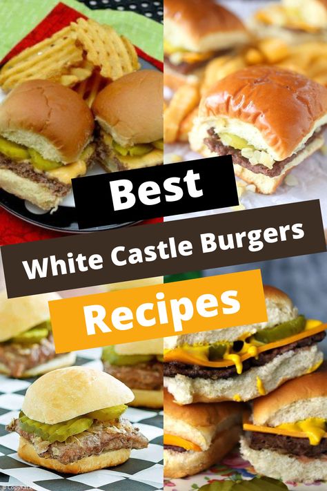 TOP 12 WHITE CASTLE BURGER RECIPES FOR IRRESISTIBLE SLIDERS White Castle Sliders With Peanut Butter, White Castle Sliders Recipes, White Castle Burgers Recipe, Mushroom Swiss Sliders Burger Recipes, White Castle Recipe, Copycat White Castle Sliders, Krystal Burger, White Castle Sliders, Best Baklava Recipe