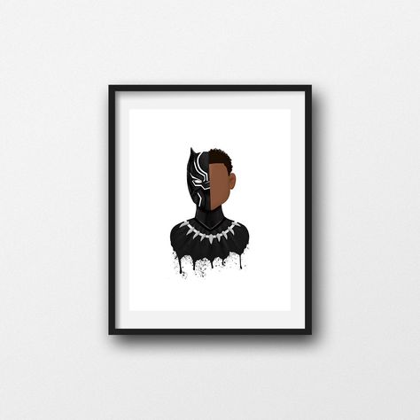 Black Panther Room, Super Hero Art, Panther Art, Panther Print, Black Panther Art, American Illustration, Art African, Black Boy, Afro Art