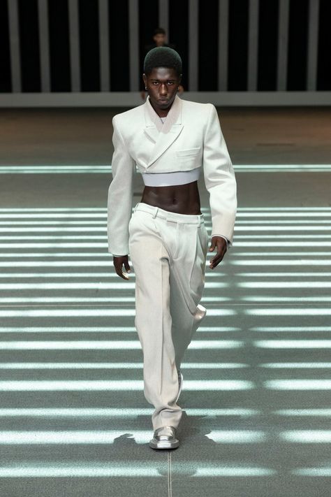 VTMNTS Spring 2023 Menswear Collection | Vogue Century Uniforms, Oc Board, Gender Fluid Fashion, High Fashion Men, Inspo Pics, Design Clothes, Man Fashion, Prom Outfits, Tailored Jacket