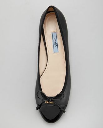 Prada Ballet Flats Prada Flats, Prada Ballet Flats, Designer Black Ballet Flats, Prada Ballerinas, Chanel Ballet Flats Black, Luxury Designer Black Ballet Flats, Luxury Black Flats, Medium Width, Walk A Mile, Black Ballet Flats