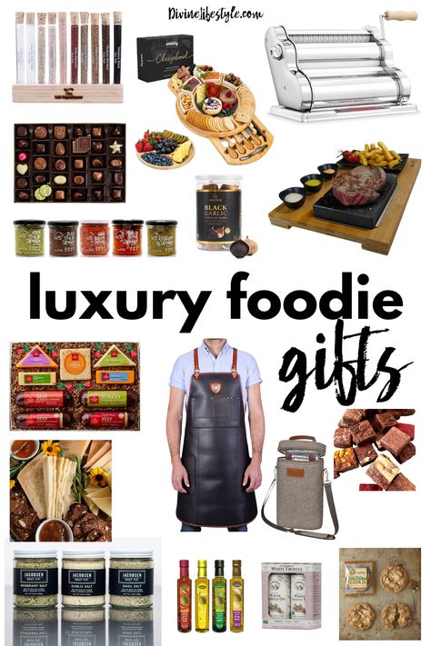 Luxury Foodie Gifts available on Amazon Foodie Gift Ideas, Pasta Makers, Best Food Gifts, Gifts On Amazon, Gifts For Foodies, Friends Gift Ideas, Snack Gift, Luxury Gifts For Her, Foodie Friends