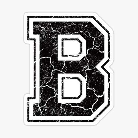 Letter B Stickers | Redbubble Huruf B Aesthetic, Baso Aci, Eid Boxes, Monogram Wallpaper, Name Drawings, Aesthetic Letters, Monogram Stickers, Floral Initial, Crazy Wallpaper