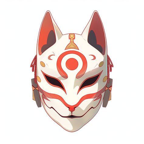 Anime Mask Design Ideas, Anime Mask Design, Cool Masks Designs Ideas, Kitsune Mask Drawing, Kitsune Mask Art, Mascaras Anbu, Kitsune Character Design, Kitsune Mask Design, Oni Mask Drawing