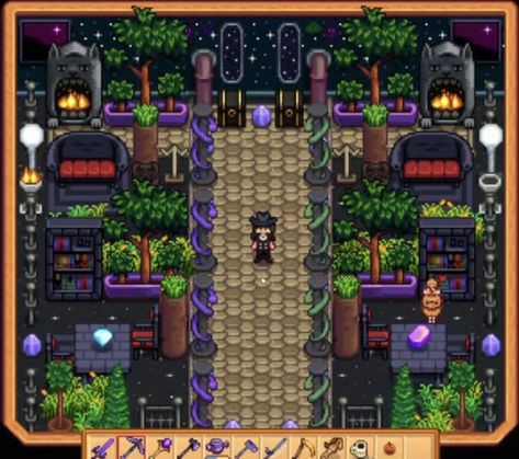 Stardew Valley Grandpa Shrine, Stardew Inspiration, Stardew Design, Stardew Valley Layout, Cozy Games, Farm Ideas, Building Games, Stardew Valley, Minecraft