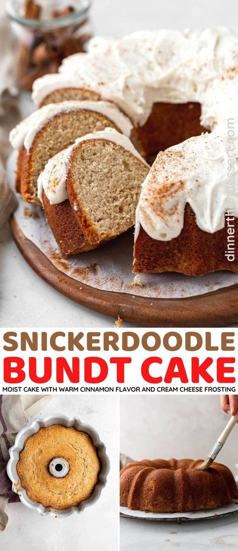 Snickerdoodle Bundt Cake is wonderfully moist vanilla, cinnamon cake with cinnamon sugar syrup, and cinnamon cream cheese frosting. Nothing Bundt Cakes Snickerdoodle Recipe, Snickerdoodle Nothing Bundt Cake, Snickerdoodle Cake Recipe Easy, Nothing Bundt Cakes Recipe Copycat Snickerdoodle, Snickerdoodle Mini Bundt Cake, Bundt Cake With Cream Cheese Frosting, Snickerdoodle Bundt Cake Recipes, Snickerdoodle Pound Cake, Winter Bundt Cake Recipes