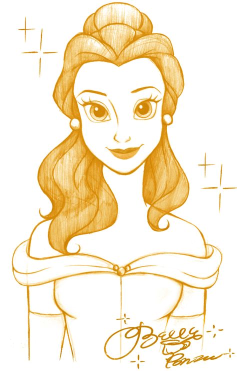 Belle Painting Disney, Disney Princess Drawings Sketches, Princess Drawing Ideas, Princess Belle Drawing, Belle Sketch, Bell Princess, Belle Drawing, Disney Princess Paintings, Disney Princess Sketches