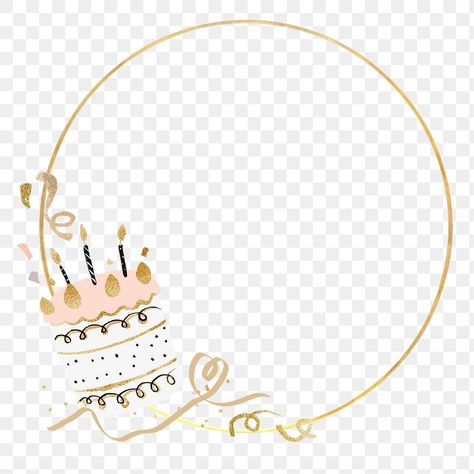 Cake Png Aesthetic, Png Frame Aesthetic, Collage Transparent, Birthday Cake Png, Png Happy Birthday, Cake Background, Circle Png, 40 Year Anniversary, Cake Png