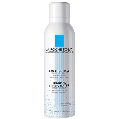 Thermal Spring Water from La-Roche Posay is a versatile spray for intense soothing and comforting of damaged, weakened, irritated or sensitive skin. Its refreshing formula is developed with micro-droplets of the brand's unique water to penetrate the skin for instant calming and softening, leaving the face and body hydrated. A high concentration of selenium provides antioxidant protection to shield from free radicals and environmental aggressors, preventing further irritation. The water can also