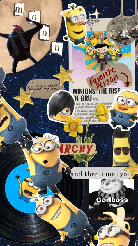 MINION #moodboard #vintage #aesthetic #notjoke Minion Ipad Wallpaper, Minion Aesthetic Wallpaper, Minions Wallpaper Aesthetic, Minion Phone Theme, Cute Minion Wallpapers Backgrounds, Minions Dark Wallpaper, Minion Poster Aesthetic, Minion Aesthetic, Minion Background