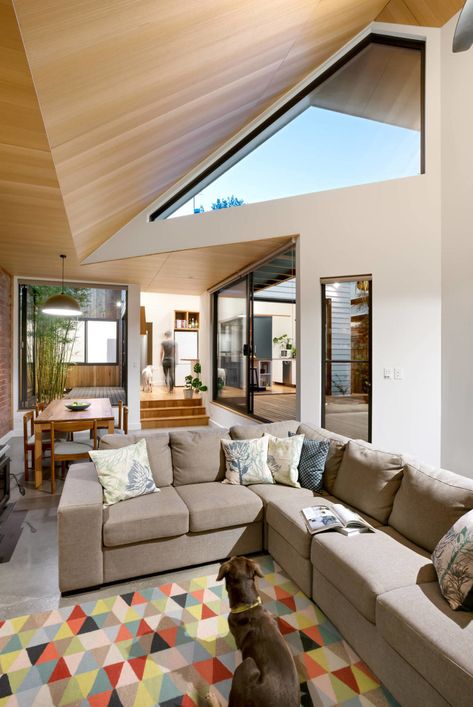 Fairfield Residence by Excelsior Master Builder Living Room Extension, Zen Garden Design, Passive Design, Solar Design, Victorian Cottage, Sustainable Architecture, Interior Styles, Family House, Ranch House