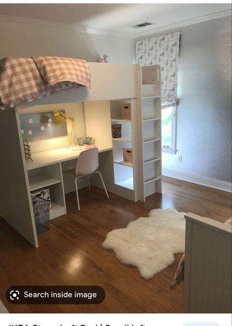 Stuva Loft Bed, Small Loft Bedroom, Ikea Loft, Ikea Loft Bed, Girls Loft Bed, Loft Beds For Small Rooms, A Loft Bed, Loft Bed Plans, Beds For Small Rooms