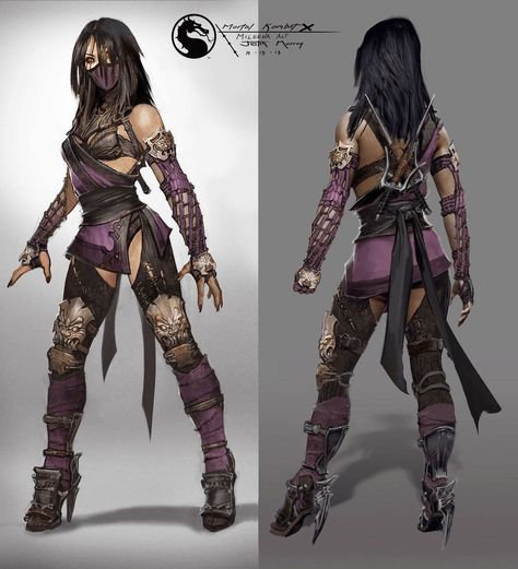 Mileena Concept from Mortal Kombat X.  Found on Creative Uncut. Mileena Mk9, Mortal Kombat 3, Mortal Kombat Characters, Concept Art World, Mortal Kombat X, Mortal Kombat Art, Mortal Kombat 1, Female Character, Video Game Characters