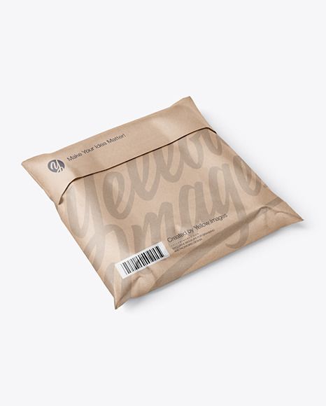 Kraft Paper Mailing Bag Mockup Activewear Packaging, Poly Mailer Packaging Ideas, Polymailer Packaging, Mail Bag, Label Mockup, Delivery Packaging, Bag Label, Packaging Paper, Bag Mockup