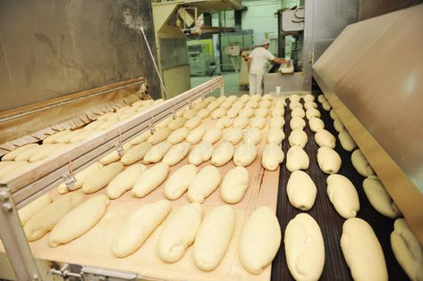 Bread Factory, Factory Photography, Bakers Yeast, Bread Bakery, Food Factory, Bakery Food, Bake Bread, Fresh Products, Building Aesthetic