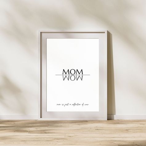 Mother's Day Poster, Wow Mom, Mothers Day Poster, Mothers Day Signs, Mothers Day Decor, Gift Printable, Moms Favorite, Funny Mothers Day, Funny Mother