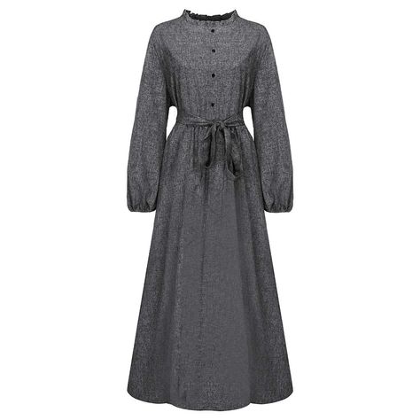 PRICES MAY VARY. Victorian peasant costume, reenactment costume for women,girls Stand collar, button down, back zipper, long sleeve, granny dress£¬ schoolmarm dress Suitable for: Daily Casual, Theme party, cosplay, Halloween, pilgrim, Pioneer Day, Thanksgiving, Easter, school play,etc Soft and breathable material make the dress comfortable to wear all day Please check size chart in Product Description below Material: Cotton blend   Size Chart(cm)  L : Bust:114 cm; Waist:93 cm; Hip:171 cm; Length Pilgrim Dress, Victorian Peasant, Old Lady Dress, Pilgrim Dresses, Pioneer Costume, Granny Dress, Peasant Costume, Easter School, Colonial Dress