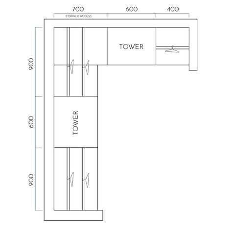 Walk In DG-2 Walk In Wardrobe Measurements, L Shape Walk In Robe, L Shaped Walk In Closet, L Shape Walk In Closet, L Shape Wardrobe Design, Walk In Closet Size, Walk In Robe Designs, Floor Plan Symbols, Corner Wardrobe