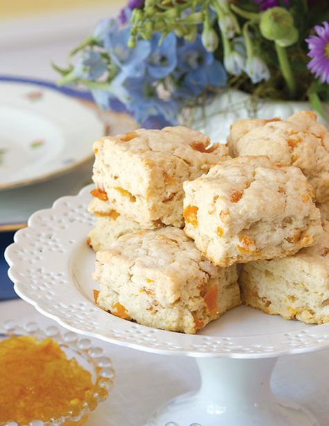 Apricot Scones Recipe, Apricot Scones, Tea Scones Recipe, Apricot Recipes, Scones Recipe, Bread Recipes Sweet, Summer Afternoon, Pastry Blender, Scone Recipe