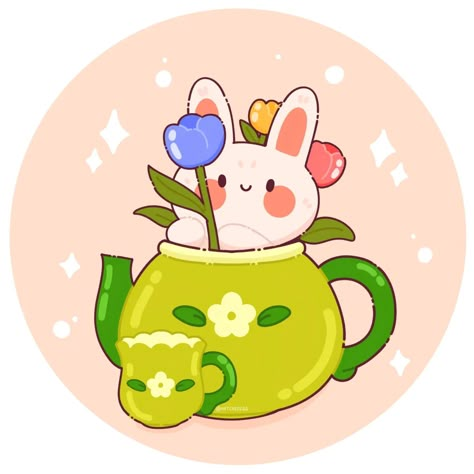 I made this drawing for @xkartanesiart #dtiys! When I saw the drawing I couldn't resist, so I made my own version! I hope you like it <3 #xkartanesi30k ❤️🍵 Saves, shares & likes are highly appreciated!💖🌱 I love bunny, they are so small and adorable... I hope this little friend offers me some tea!! (**).｡*♡ So it's my entry for... "Tea party" of #springartfest24 hosted by @pocococoart @sleepiestudio @celilia_arts @junipurr.art @ly.s_art i.meawsom @cuteartbywinnie @zumaartstudio @dreamyatel... Cute Tea Drawing, Strawberry Drawing Aesthetic, Tea Party Drawing, Teapot Drawing, Party Drawing, Strawberry Drawing, Pond Animals, Party Cat, Tea Illustration