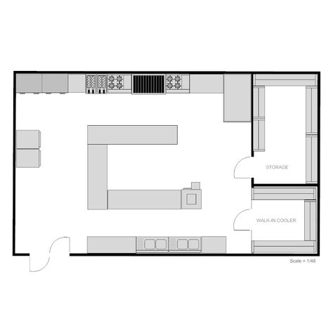 Example Image: Restaurant Kitchen Floor Plan Restaurant Kitchen Design Layout, Restaurant Kitchen Plan, Restaurant Kitchen Floor Plan, Commercial Kitchen Floor Plan, Restaurant Kitchen Layout, Kitchen Plans Layout, Carnicerias Ideas, Restaurant Floor Plan, Restaurant Kitchen Design