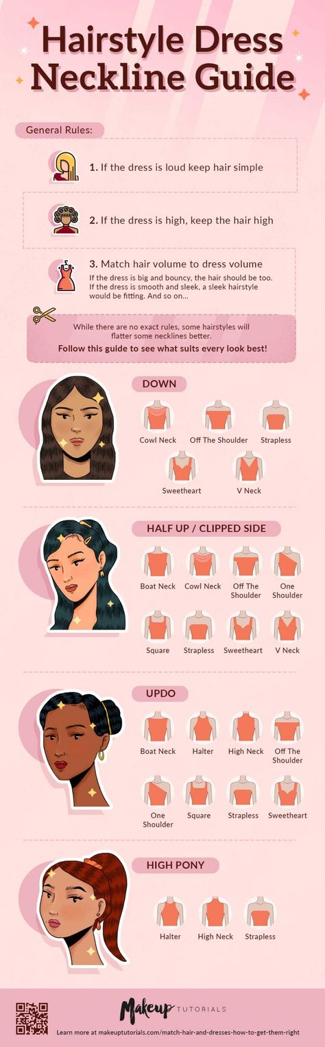 Hair Up Ideas, Neckline Guide, Outfit Sneakers, Fesyen Rambut, Hemma Diy, Types Of Hair, Hair Guide, Fashion Vocabulary, Dress Guide