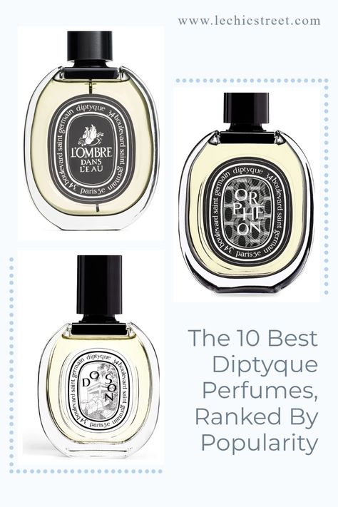 The 10 Best Diptyque Perfumes. Looking for the best selling diptyque perfume to give as a perfume gift or a new scent for yourself? Check out the best perfume aesthetic that are floral aesthetic or vanilla aesthetic. Lots of gorgeous sweet smelling perfumes and fragrances that are either floral aesthetic, vanilla aesthetic or earthy aesthetic. Check out of the list of the best and classic diptyque perfumes that you will love. #perfume #fragrances #perfume #aesthetic #diptyqueperfumes #diptyque Dime Perfume Comparison, Dyptique Perfume Aesthetic, Powdery Perfume For Women, Diptyque Perfume Aesthetic, Diptyque Aesthetic, Perfume Collection Aesthetic, Perfume Wardrobe, Diptyque Perfume, Winter Perfume