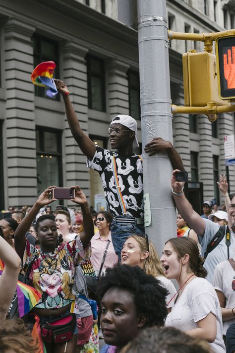 Photo Diary: NYC Pride March 2018 [PHOTOS] – WWD Pride Photoshoot, Nyc Pride Parade, Nyc Pride, Board Pictures, Vision Board Pictures, Be Calm, Photoshoot Idea, Pride Parade, Photo Diary