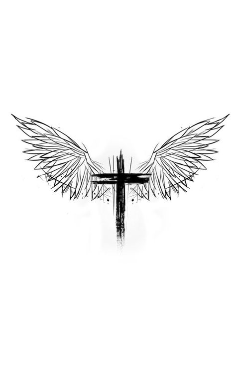 Mens Simple Back Tattoo, Letter Z Tattoo Design, Cross With Wings Tattoo For Men, Men’s Cross Tattoos, Tattoos For Guys Christian, Simple Tattoos Men With Meaning, Tattoos For Guys With Meaning, Biblical Tattoos For Men, Wing Wallpaper