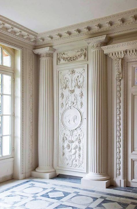 Futurism, Classic Interior, Louis Xvi, Neoclassical, Architectural Elements, Architecture Details, Interior Details, Home Interior, Wall Paneling