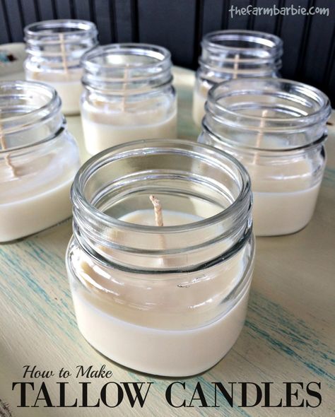 Tallow Recipes, Homemade Tallow, Make Tallow, Tallow Recipe, Wax Crafts, Tallow Candles, Homemade Candle, Doomsday Prepper, Nourishing Traditions