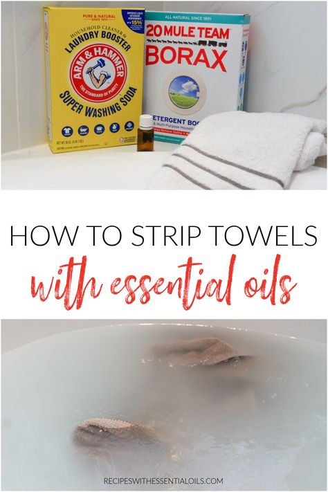 Diy Laundry Stripping, Borax Towel Soak, Towel Soak Recipe, Non Toxic Laundry Stripping, Natural Laundry Stripping Recipe, Laundry Stripping Towels, Stripping Laundry Naturally, Diy Towel Stripping, Deep Cleaning Towels In Bathtub