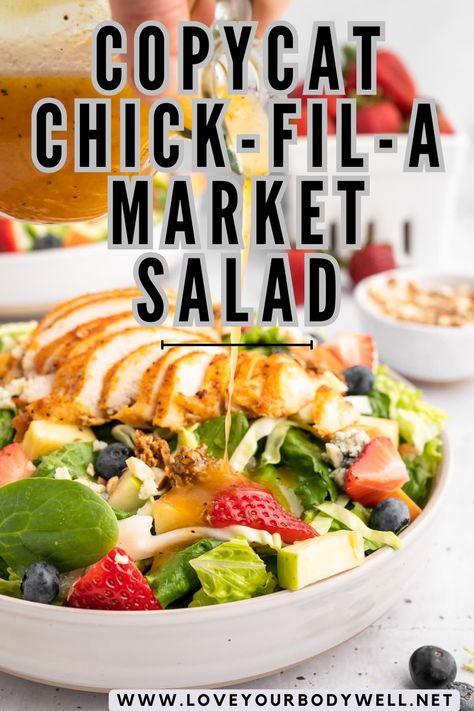 Market Salad Chick Fil A, Chik Fil A Cobb Salad, Chicken Salad Chick Fancy Nancy Recipe, Chick Fil A Market Salad Recipe, Chick Fil A Salad, Chick Fil A Chicken Salad Recipe, Chick Fil A Recipe, Market Salad, Apple Walnut Salad