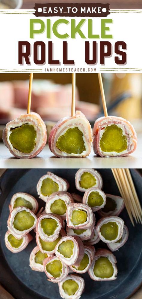 Pickle Roll Ups, Pinwheel Recipe, Pickle Wraps, Ham Roll Ups, Pickle Appetizers, Easy Pickle, Cream Cheese Roll Up, Dill Pickle Recipe, Pinwheel Appetizers