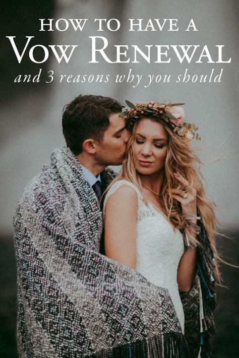 How to Have a Vow Renewal and Why You Should Consider It | Photo by Tricia Victoria Photography Vow Renewal Ideas, Best Wedding Vows, Canyon Elopement, Wedding Vow Renewal Ceremony, Vowel Renewal, Renewal Wedding, 20 Wedding Anniversary, Vow Renewal Ceremony, Bridal Hairdo