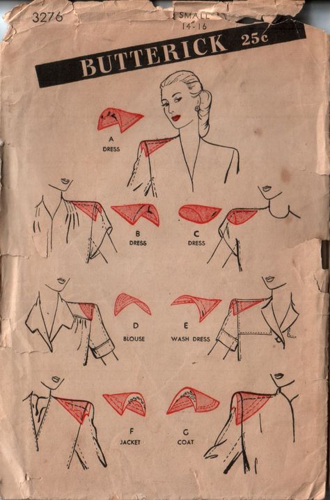 1940's Fashion, Patron Vintage, Tailoring Techniques, Couture Sewing Techniques, Techniques Couture, Butterick Sewing Pattern, Couture Sewing, Clothes Sewing Patterns, Pattern Drafting