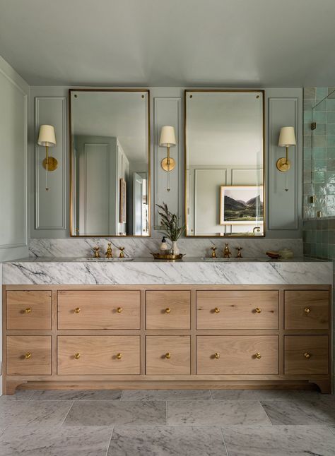 Hilltop Revival — Jessica Nelson Design Houzz Bathroom, What Is Interior Design, Primary Bath, Seattle Homes, Calming Spaces, Transitional Bathroom, Banquette Seating, Design Rules, English Design