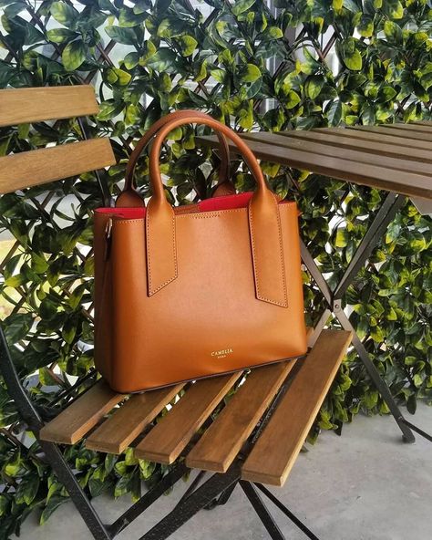 Camelia Roma Bag, Camelia Roma, Metal Accessories, Givency Antigona Bag, Bag Fashion, Leather Handbag, Kate Spade Top Handle Bag, Light Brown, Leather Handbags