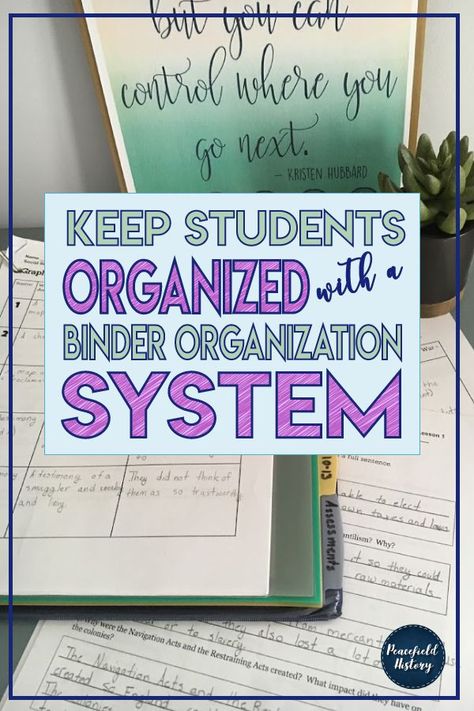 Use this easy method to keep your middle schoolers organized! Helping Middle Schoolers Get Organized, Binder Organization School, Middle School Organization, Middle School Classroom Organization, Teacher Binder Organization, Math Binder, Smart Cookies, Kids Organization, Student Binders