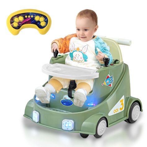 PRICES MAY VARY. 💞【Multi-Function Toddler Car】This baby car can not only exercise your baby's sense of direction, but can also transform into a walker in seconds to exercise your baby's sense of balance. A multi-purpose car can meet the growth and changes of your baby. 💞【Two Driving Modes】Baby can drive this kids car independently through the two joysticks and switch buttons, and parents can also use the remote control mode to control the direction and adjust the speed for younger children. 💞 Gifts For 1 Year Baby Boy, Cool Baby Gadgets, Outdoor Toys For Boys, Best Toddler Gifts, Toddler Boy Toys, 1 Year Baby, Baby Bumper, Toddler Car, Car For Kids