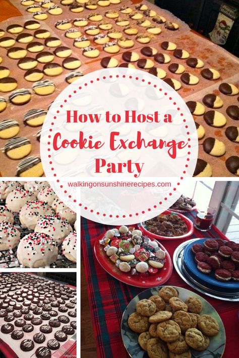 Cookie Exchange Party - tips and recipes on how to have a fun successful party with your family and friends this holiday season. Cookie Exchange Party Ideas, Cookie Exchange Packaging, Christmas Cookie Exchange Party Ideas, Christmas Cookie Swap Party, Christmas Cookie Exchange Party, Holiday Cookie Exchange Party, Holiday Cookie Party, Cookie Swap Party, Christmas Cookie Swap