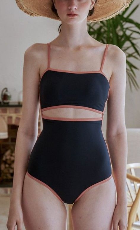 Cute Aesthetic Black, Black Swimsuit Outfit, Black Tankini, Diy Vetement, Swimsuits Outfits, Best Swimsuits, Cute Bathing Suits, Aesthetic Black, Cute Aesthetic