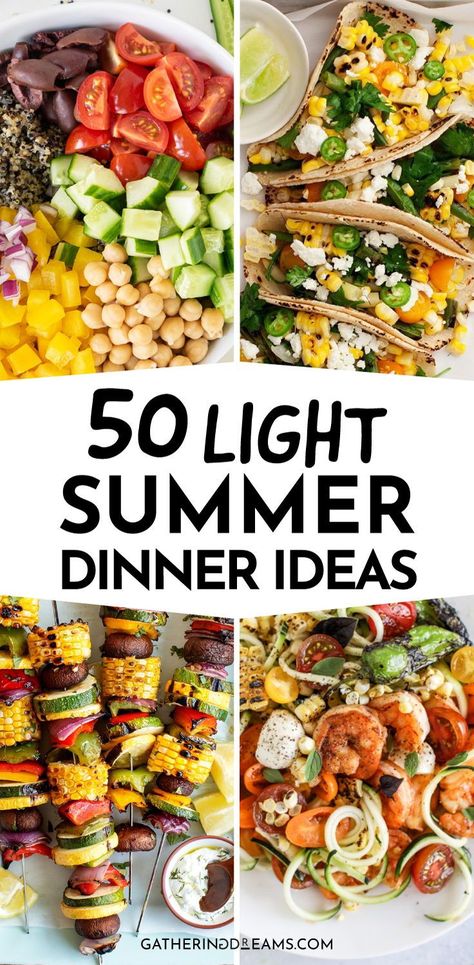 Dinner Ideas For Company, Easy Summer Dinner Ideas, Light Summer Dinners, Easy Summer Dinner, Summer Dinner Ideas, Air Clay, Easy Summer Dinners, Healthy Summer Dinners, Dinners To Make