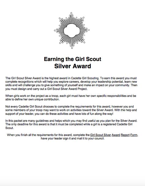 Silver Award Ideas Cadette, Girl Scout Silver Award Ideas, Girl Scout Silver Award, Girl Scouts Cadettes, Troop Beverly Hills, Award Ideas, Bronze Award, Girl Scout Crafts, Scouts Crafts