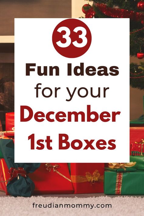 Fun and festive December 1st box ideas for kids, adults and the whole family! December Ideas For Kids, December First Box Ideas, December 1st Box Ideas, Christmas Box Ideas, Christmas Eve Box For Adults, Box Ideas For Kids, Family Box, Holiday Prep, Holiday Box