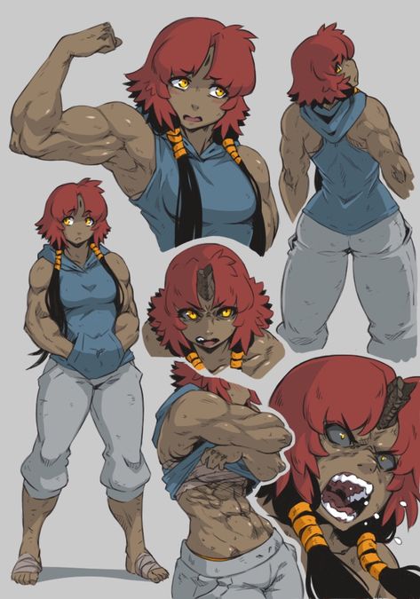 hushabye valley How To Draw Muscular Women, Muscular Tomboy Art, Muscular Character Design, Muscular Woman Character Design, Hushabye Valley, Buff Lady, Hot Monster, Tomboy Art, Accel World