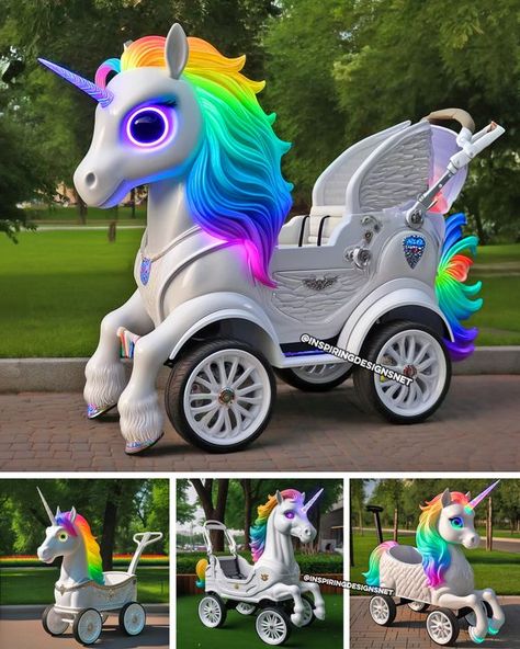 Barbie Bike, Unicorn Rooms, Kids Wagon, Best Christmas Toys, Rainbow Unicorn Party, Flower Girl Gown, Kawaii School Supplies, Mexican Party Theme, Unicorn Horse