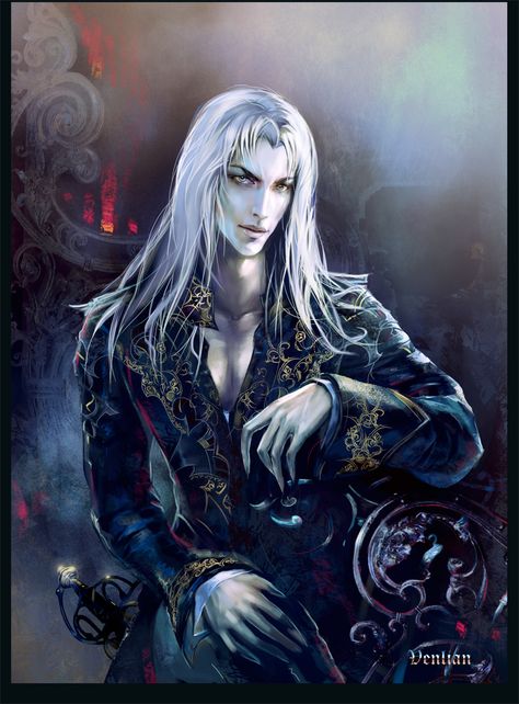 Dark Side, the dark Maiar that followed Melkor and didn't take the form of balrogs. Male Vampire, Art Vampire, Castlevania Anime, Black Dogs, Man Portrait, Vampire Art, Fantasy Male, Arte Fantasy, Male Portrait