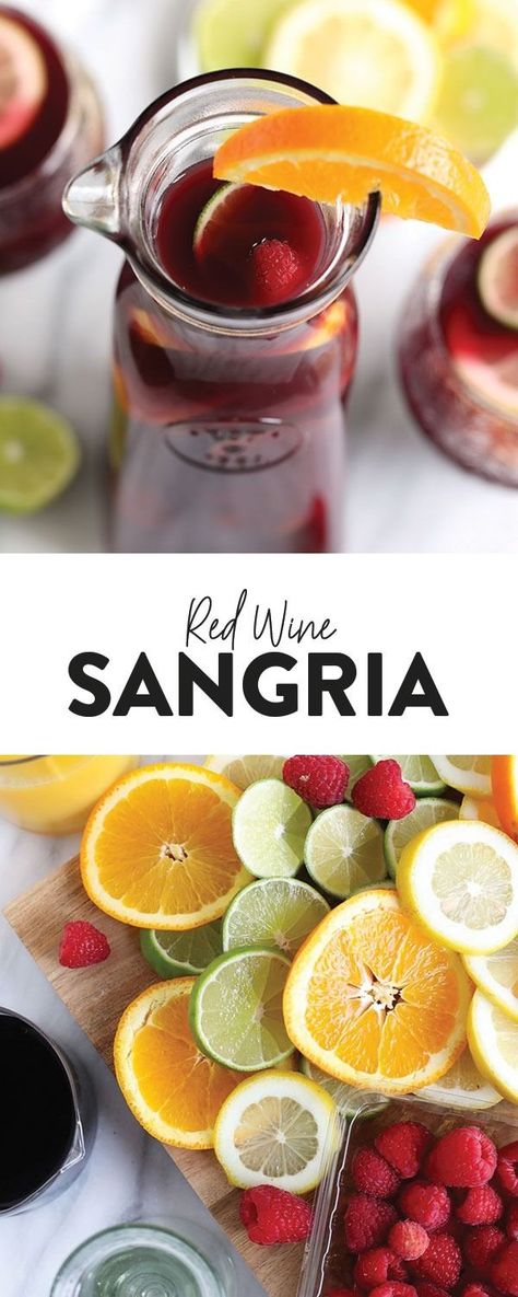 Sangria Recipes With Rum, Sweet Sangria Recipe, Red Wine Sangria Recipe, Diy Sangria, Pomegranate Sangria, Wine Sangria Recipe, Easy Sangria, Best Sangria Recipe, Citrus Sangria